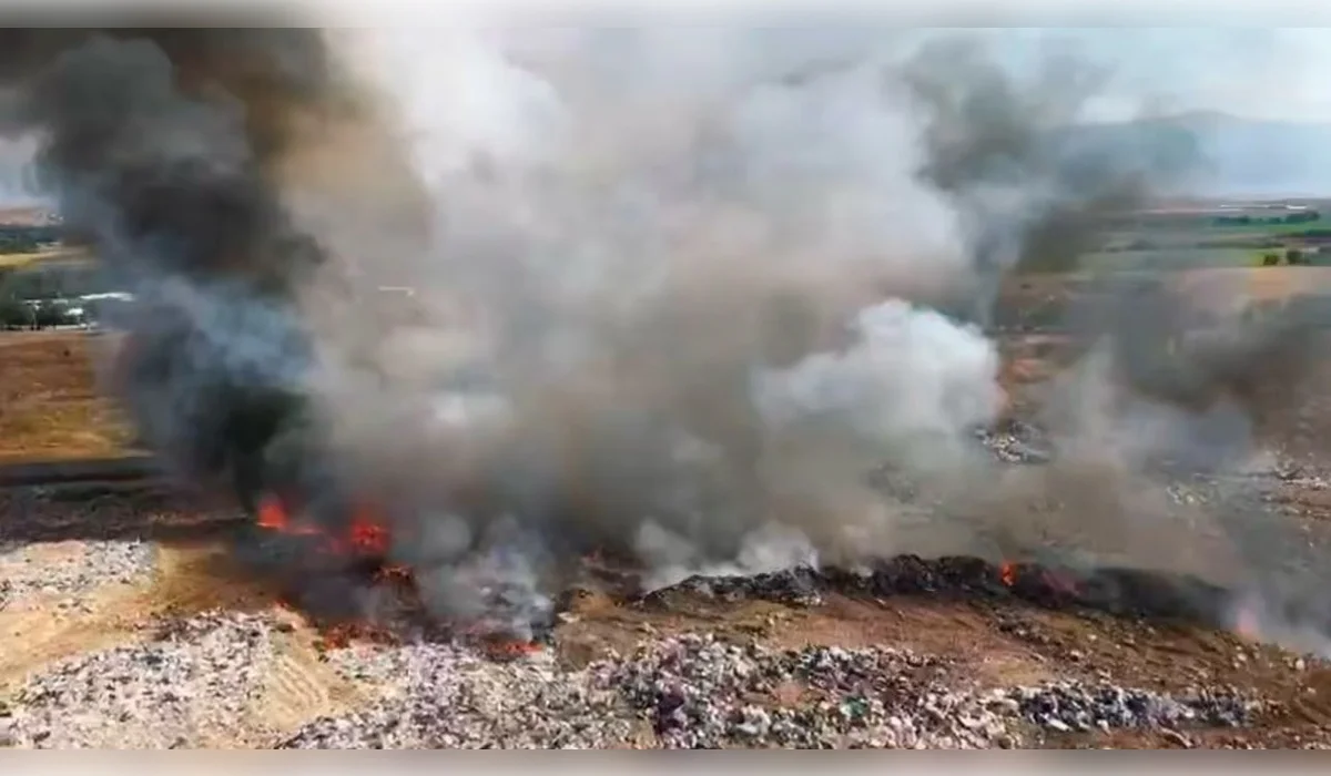 Пожар потушили на полигоне ТБО в Алматинской области (ВИДЕО)