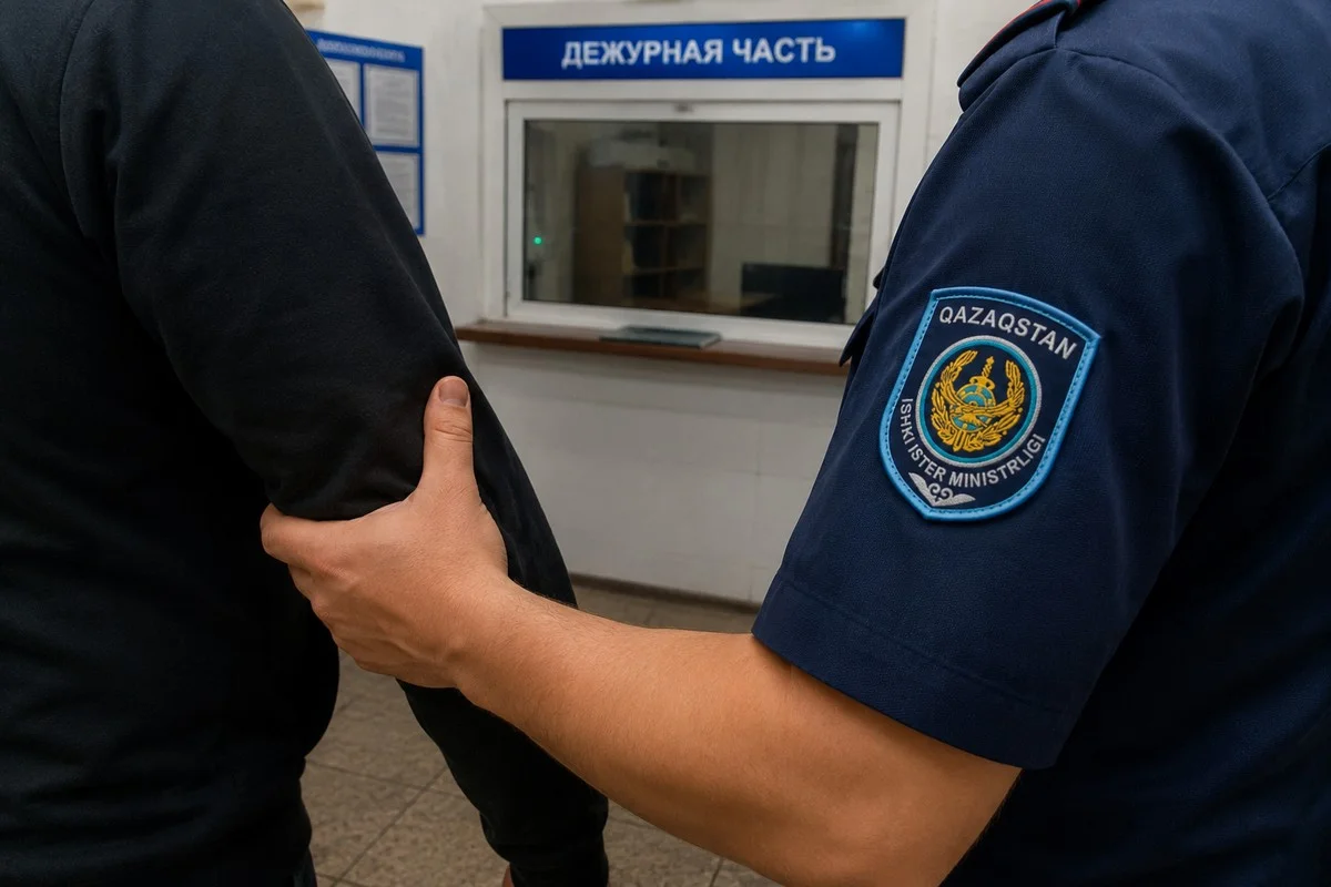 Мужчина жестоко избил жену на глазах у детей: подозреваемого задержали в Шымкенте