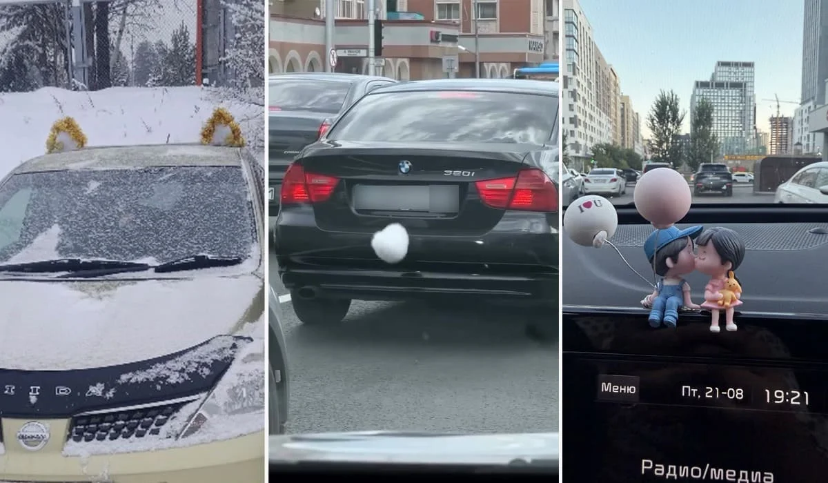 Хвост на BMW и «магическая» Kia: пользователи показали необычные украшения своих машин