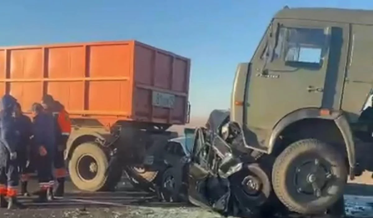 Директор детсада и две воспитательницы погибли в массовом ДТП на трассе в СКО (ВИДЕО)