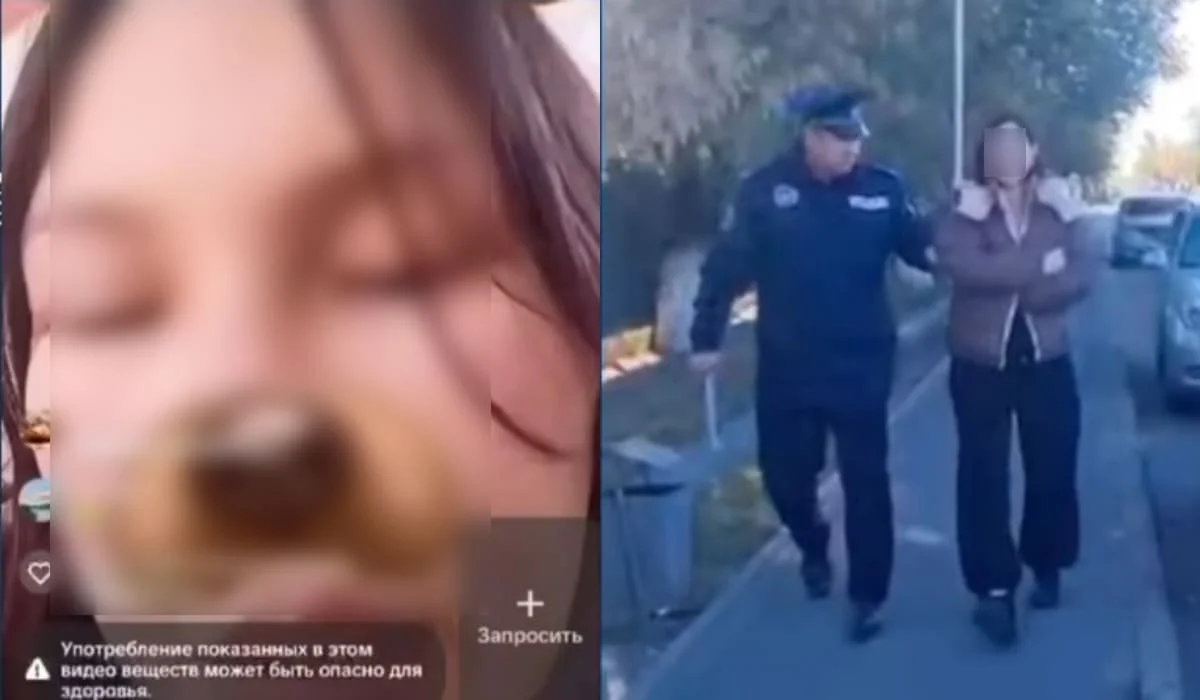 Жительница Талдыкоргана пила и материлась в прямом эфире TikTok (ВИДЕО)
