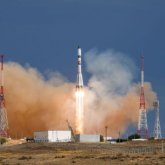 Ракета-носитель «Союз-2.1а» с грузовым кораблем запущена с космодрома Байконур