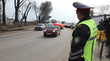 Схему объезда Алматы показали полицейские