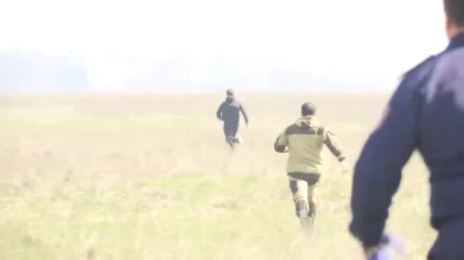 Полицейские устроили погоню за нарушителем, рвущимся в карантинную зону