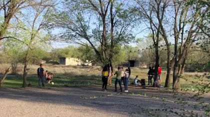 Жители Капшагая устроили пикник во время карантина