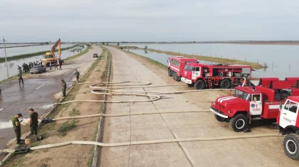 Более 6,2 миллиона кубометров воды откачали из подтопленных сел Туркестанской области