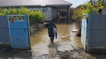 Воду откачали из более половины подтопленных домов в Мактааральском районе