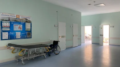 Врач показал работу провизорского поста в столичной больнице