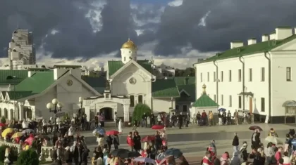 Протестующих стали задерживать в Беларуси