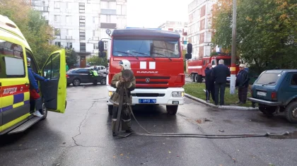 Жителей Рудного эвакуировали из-за пожара