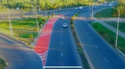 Новая дорожная разметка появляется в Нур-Султане и Алматы