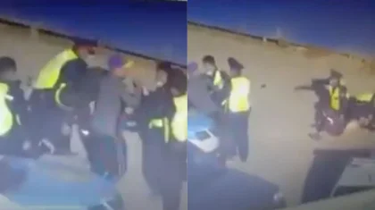 Драку полицейских с нарушителями сняли на видео в Атырауской области