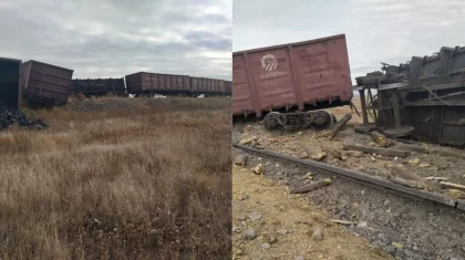 Крупная железнодорожная авария произошла в Карагандинской области