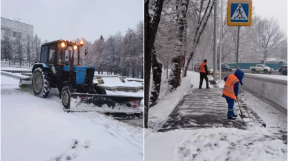 Алматы завалило снегом