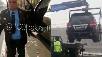 «Я на службе нахожусь»: «генерала» на джипе наказали в Алматы