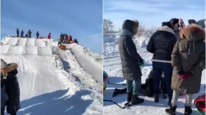 Женщина сломала позвоночник, скатившись с горки в Карагандинской области