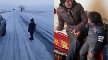 Отыскалась мама мальчика, найденного на заснеженной трассе в Алматинской области