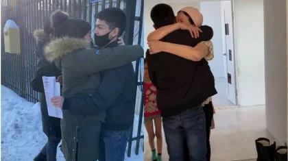 «Жаным, соскучилась»: появилось видео освобождения актюбинского Ромео из-под стражи