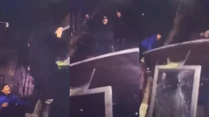 Шымкентские парни разгромили автобусную остановку и сняли это на видео