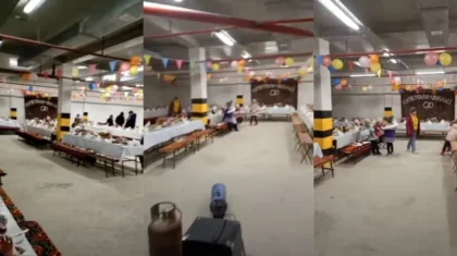 Казахстанцы провели свадьбу в подземном паркинге