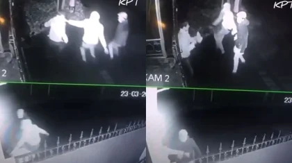 Нападение гопников на прохожего попало на видео в Талгаре