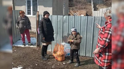 350 нуждающихся семей получили продуктовые корзины