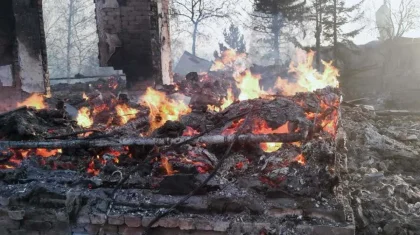 Из-за кого произошел крупный пожар в Риддере: полиция задержала возможного виновника