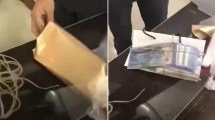 Посылку с пачкой денег и парфюмом принесла женщина для судьи в Актау