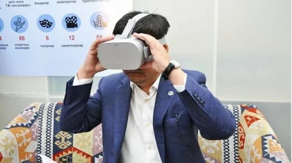 Замакима Шымкента прорекламировал VR-очки