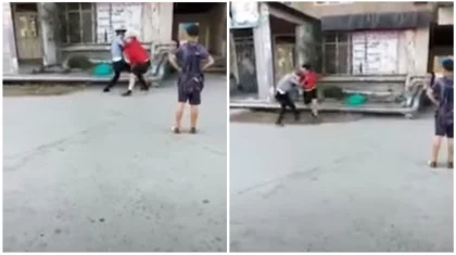 «Участковый убежал»: избиение мужчиной полицейского попало на видео в Атырау