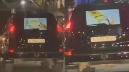 Мужчина за рулем джипа показывал водителям эротическое видео в Алматы