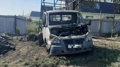 Дети сожгли чужой грузовой автомобиль в Актобе