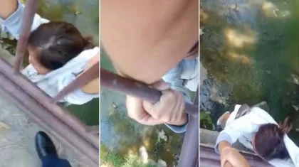 Женщина пыталась покончить с собой, спрыгнув с моста в Алматинской области