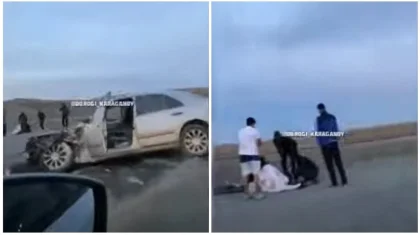 Страшное ДТП на трассе в Карагандинской области: водитель легковушки врезался в Камаз