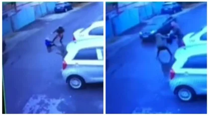 Женщина пыталась бросить под машину маленького ребенка в Алматы