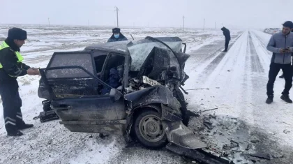 Страшное ДТП на заледенелой трассе: 5 человек погибли в Атырауской области