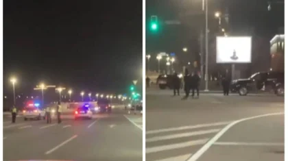 Ночное видео взбудоражило алматинцев