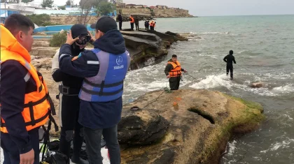 Жених и двое его друзей утонули в Каспийском море во время купания