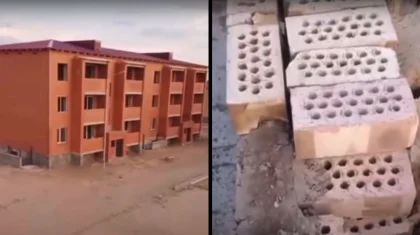Люди ужаснулись: шокирующее видео сняли в новостройке в Карагандинской области