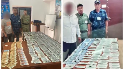Крупные суммы денег пытались вывезти из Казахстана граждане России и Таджикистана