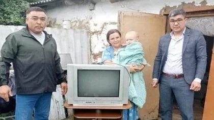 «В пользование телевизор с тумбочкой»: б/у «подарок» малоимущим от чиновников СКО возмутил Казнет