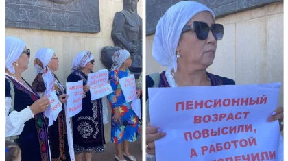 «Перебиваемся подработками»: женщины вышли на митинг в Шымкенте