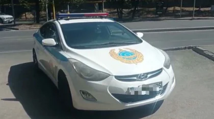 Фиктивная патрульная машина разъезжала в Алматы