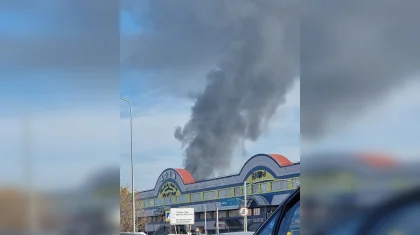Барахолка горит в Алматы