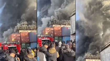 Пожар на барахолке ликвидировали в Алматы