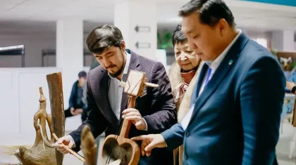 Выставку народного ремесла развернули на избирательном участке в Атырау