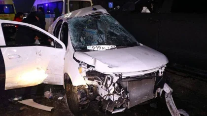 Жуткое ДТП в Алматы: трое парней погибли до приезда скорой