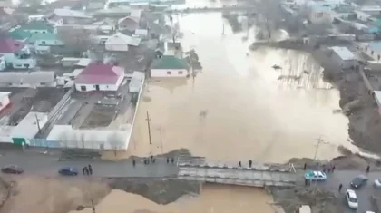 Масштабы паводка сняли на видео в Туркестанской области