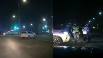 Полицейская погоня за 13-летним подростком на джипе попала на видео