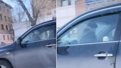 Ребенка за рулем джипа сняли на видео в Караганде: отец наказан